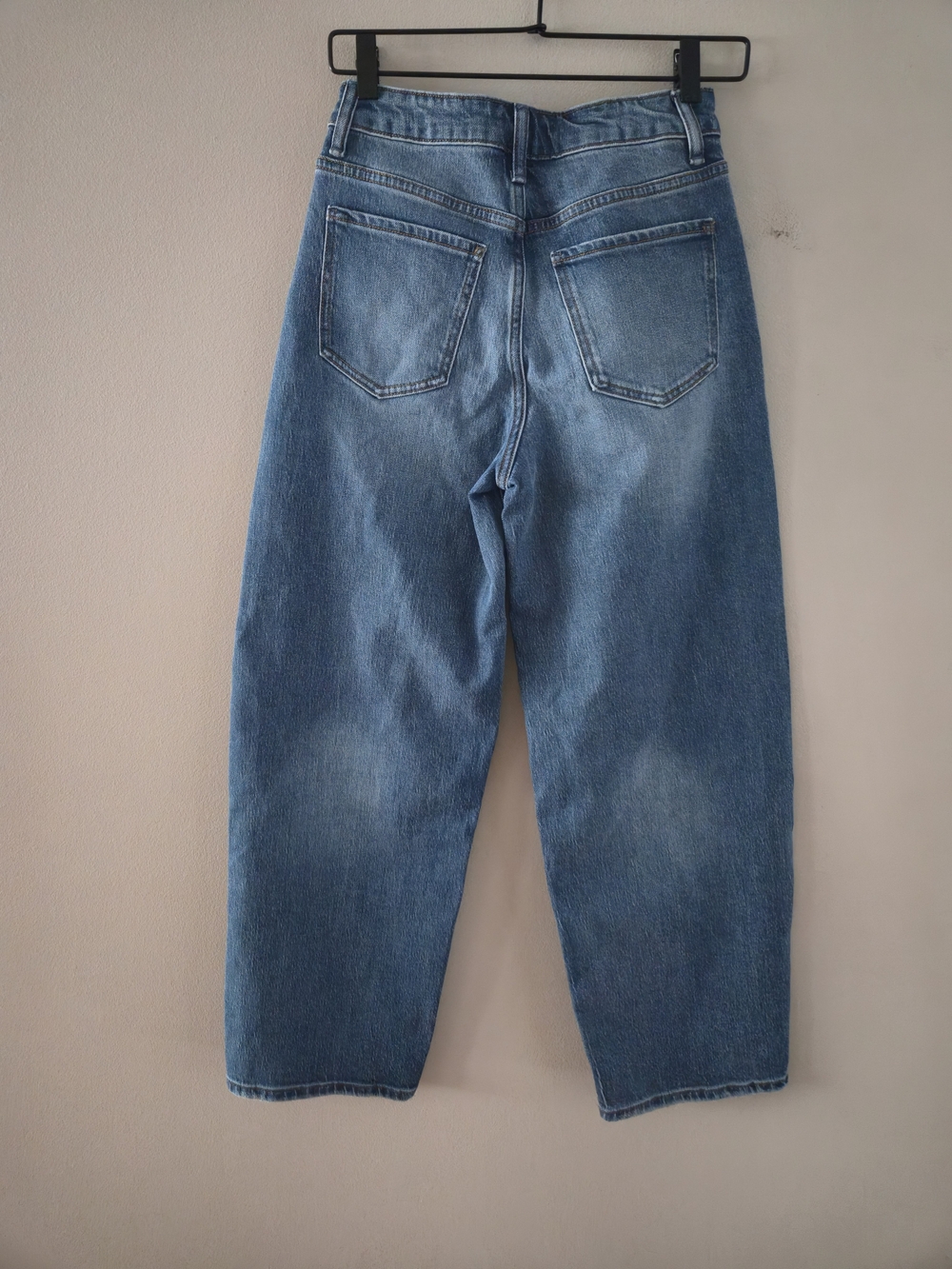 Quince Bella Stretch Barrel Jeans Athlantic Blue Size 26 Inseam 28 - Picture 6 of 10
